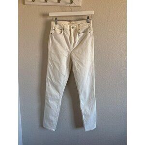 Gap Womens True Skinny Super High Rise Crop White Jeans